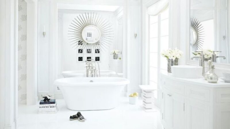 White Quartz Bathroom